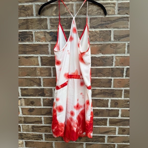 Rory Beca Women's Tie Dye Racer back‎ drawstring Mini dress M - Picture 2 of 4